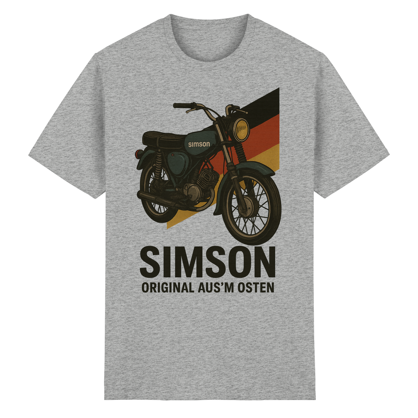 Simson Original aus'm Osten T-Shirt | Kult Moped Shirt | DDR Ostalgie Funshirt