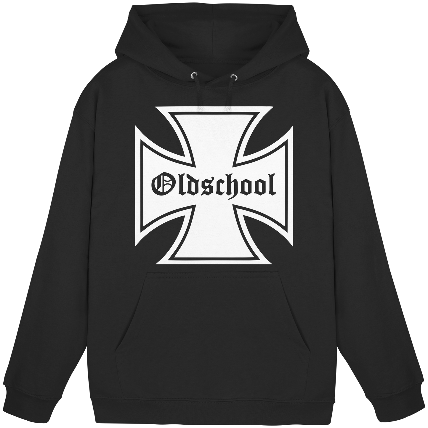 Eisernes Kreuz Oldschool Biker Chopper Motorrad Rebel Motorradfahrer Hoodie