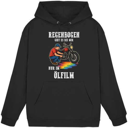 Regenbogen gibt es bei mir nur im Ölfilm - Biker Motorrad Schrauber KaPu Hoodie