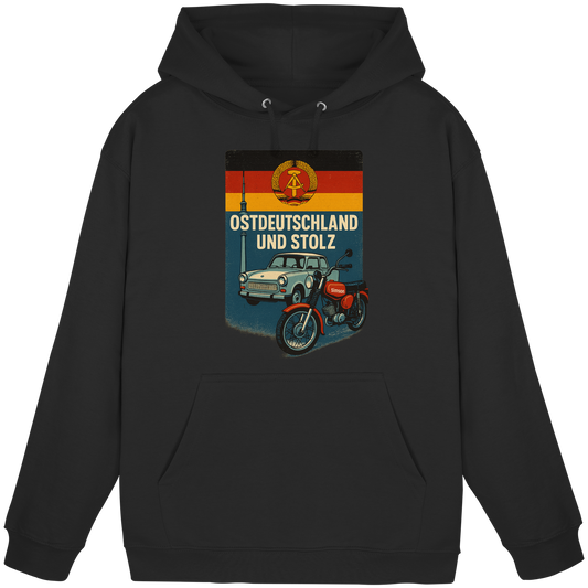 Ostdeutschland und stolz Heimatliebe Osten DDR Ossi Ostdeutscher Liebe Hoodie