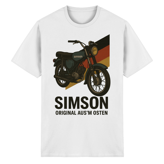 Simson Original aus'm Osten T-Shirt | Kult Moped Shirt | DDR Ostalgie Funshirt