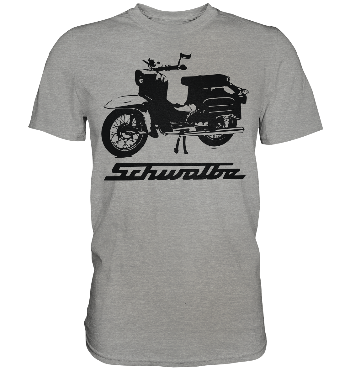 Simson Schwalbe mit Schwalbe Schriftzug - Premium Shirt