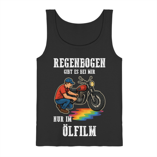 Regenbogen gibt es bei mir nur im Ölfilm - Biker Motorrad Schrauber - Tank-Top